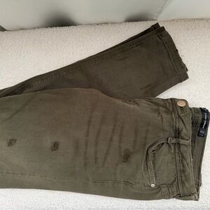 Zara distressed stretchy jeans